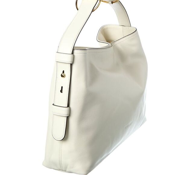 Gucci Beatrix Medium Leather Tote, White - Picture 3 of 4